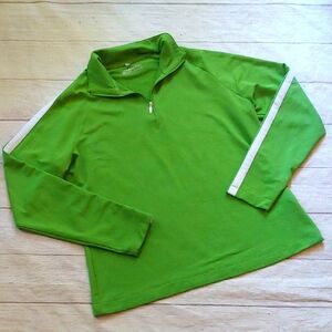 Nike Fit Dry Women's Green Quarter-Zip Golf Top